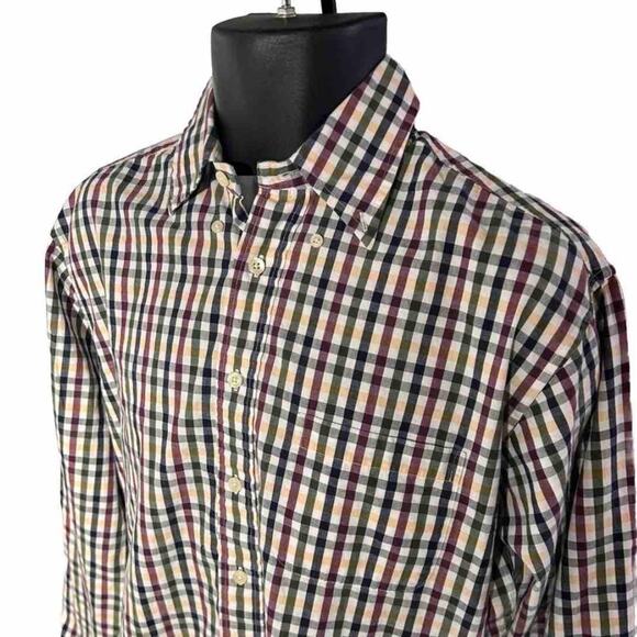 Brooks Brothers Medium Button Down Shirt Multi Colored Plaid - Picture 1 of 4